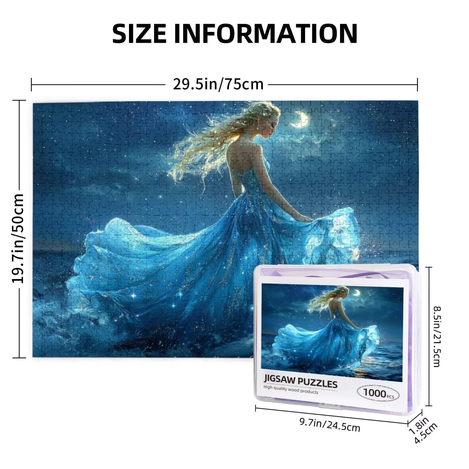 Kobiety Puzzle 5000 Pieces Krajobraz Puzzle Dorośli Początkujący z pudełkiem prezentowym, DIY Interaktywne puzzle Rodzinna wymagająca gra, Relief Relief Home Wall Decor Art Prezent dla mężczyzn 100 x