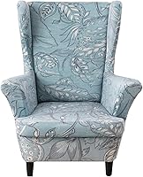 Vista 28 de KRFOONN Fundas para Silla de Ala, 2 Piezas, Fundas Elásticas de Spandex para Silla con Respaldo de Ala, Fundas Protectoras de Muebles 04