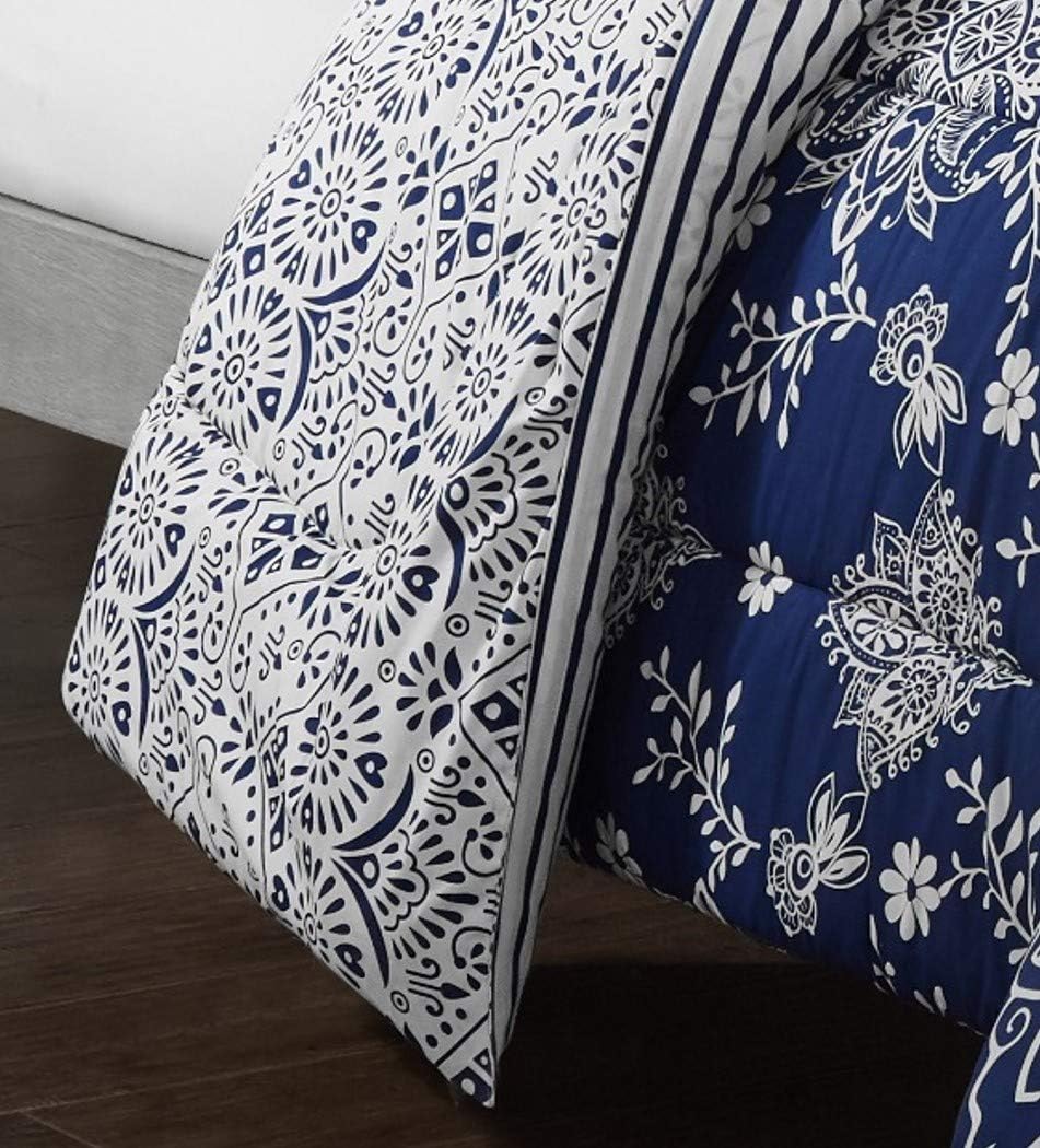 Idea Nouva Better Homes & Gardens Flowing Floral Comforter Set, Twin/TwinXL, Blue