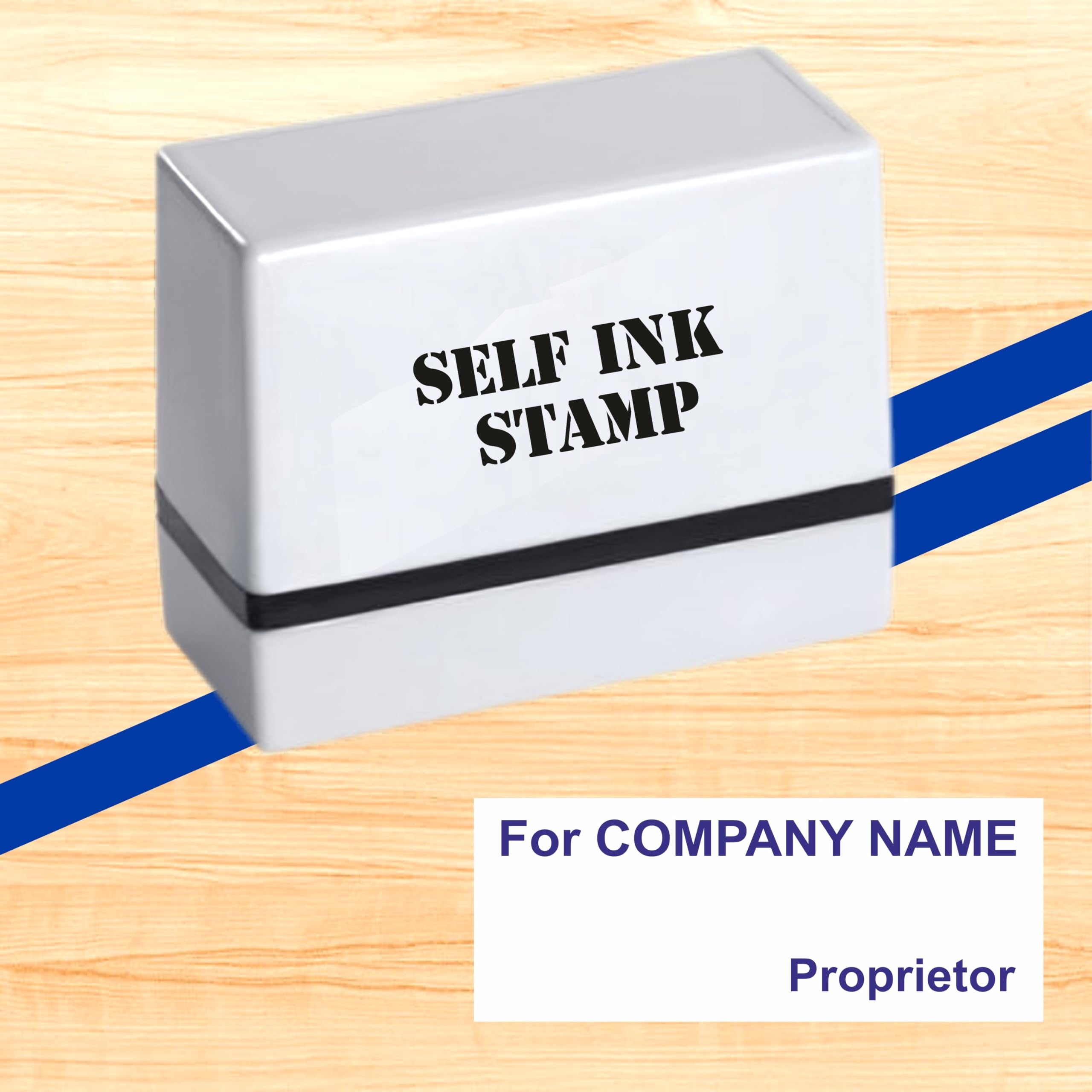 Self-Inked Rubber Stamp – Customizable with Up to 5 Lines of Text, Available in 3 Vibrant Colors (Stamp-Proprietor)-picture-27