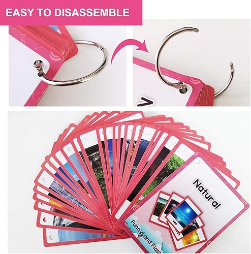 Miniatura 5 de Natural,Places&Building 2 Juegos de Tarjetas Flash Inglés Niños Tarjeta de Bolsillo Aprendizaje Juguetes para Niños Pre-Kindergarten