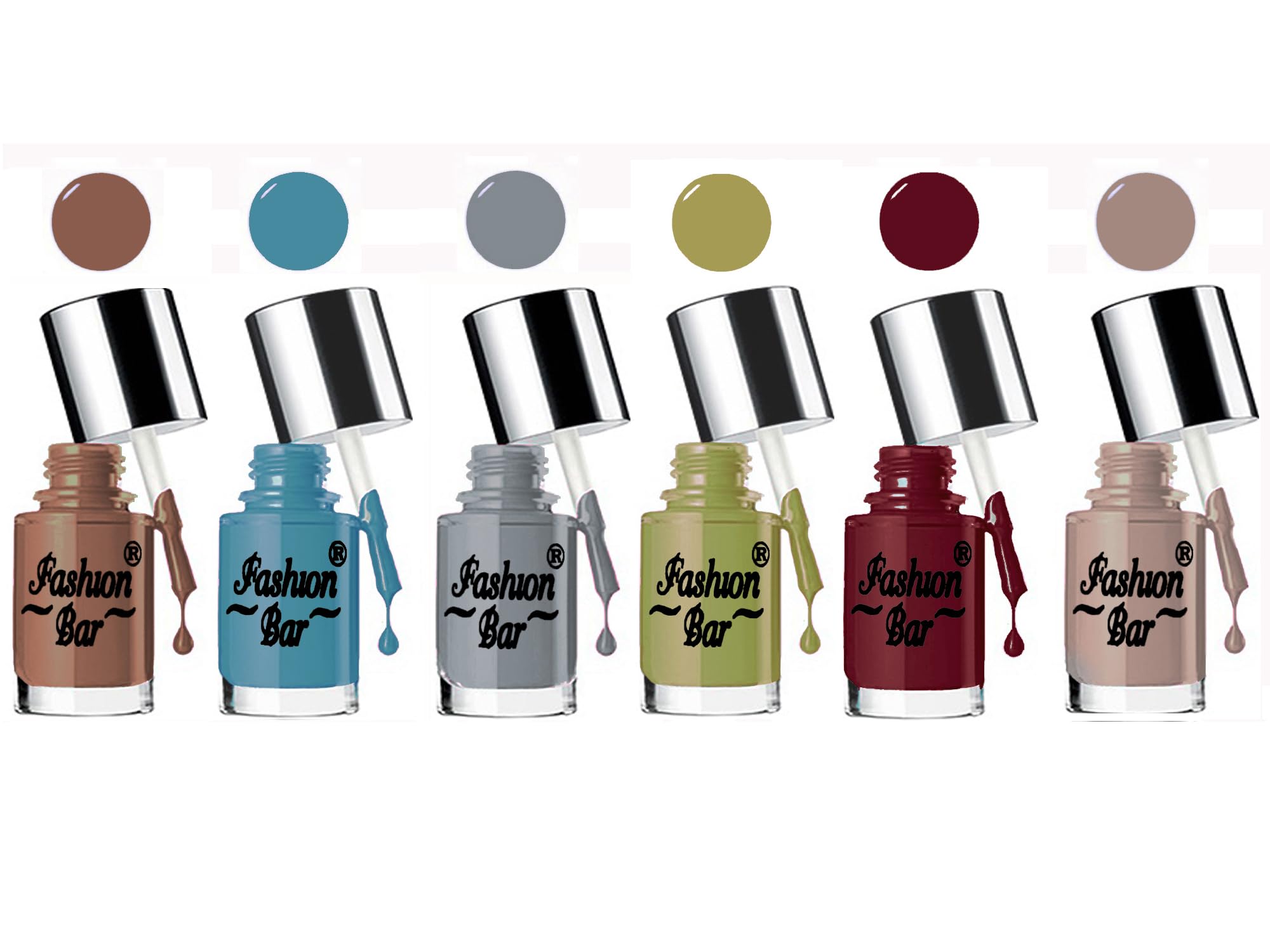 Fashion Bar New HD Shine Pastel Color Gel Nail Polish Combo Set P2-image-9