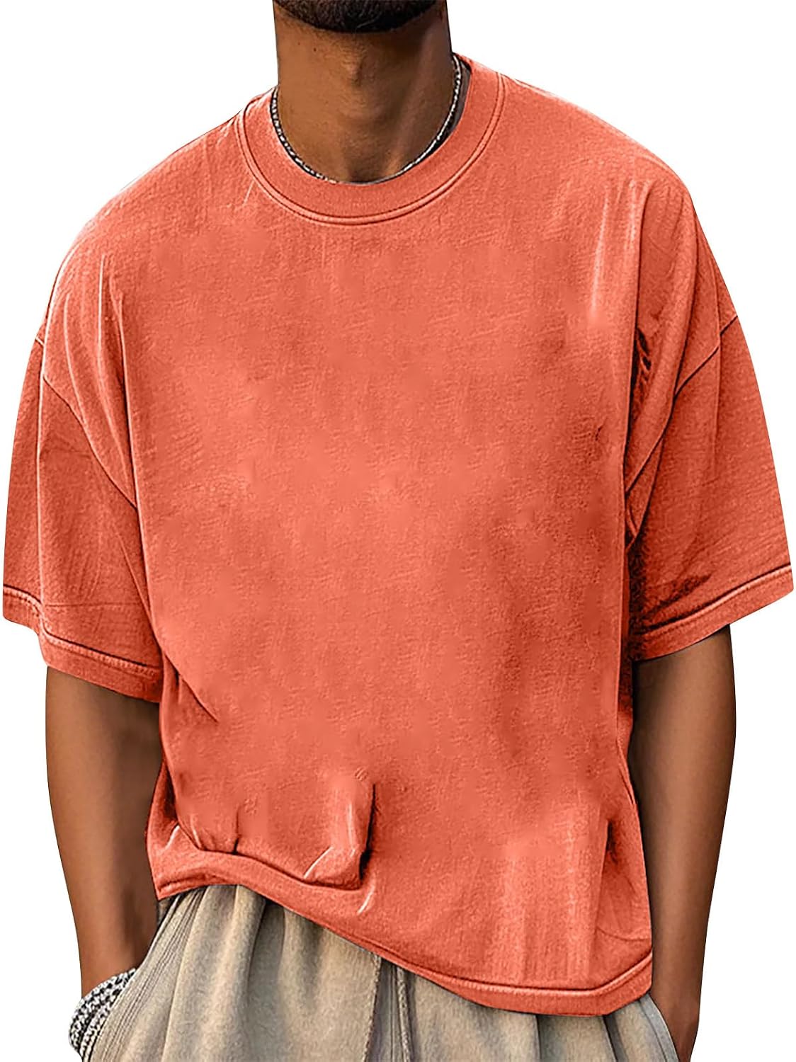 WENKOMG1 Retro T Shirts for Man Short Sleeve Vintage Style Athletic Workout Casual Daily Tee Shirts, S-3XL