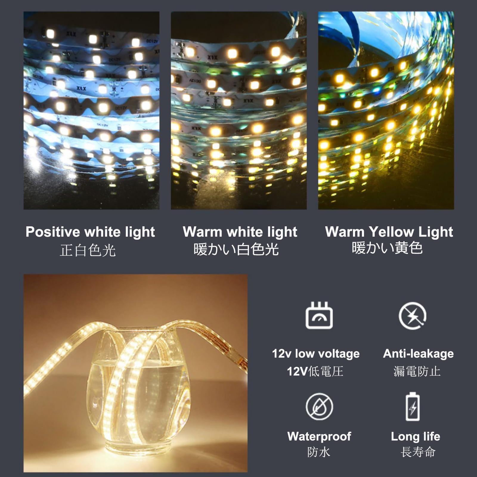 Specchio Espejo de baño LED semicircular sin marco de 80 cm, espejo de tocador de pared retroiluminado con control táctil, espejo de maquillaje inteligente con 3 colores regulables para baños mod