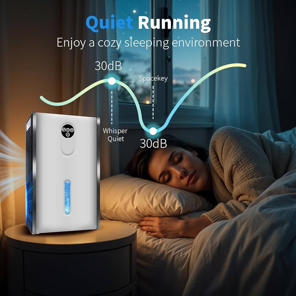 衣類乾燥除湿機Mide in China Amazon.com - Dehumidifier, 72 OZ Water Tank Dehumidifiers