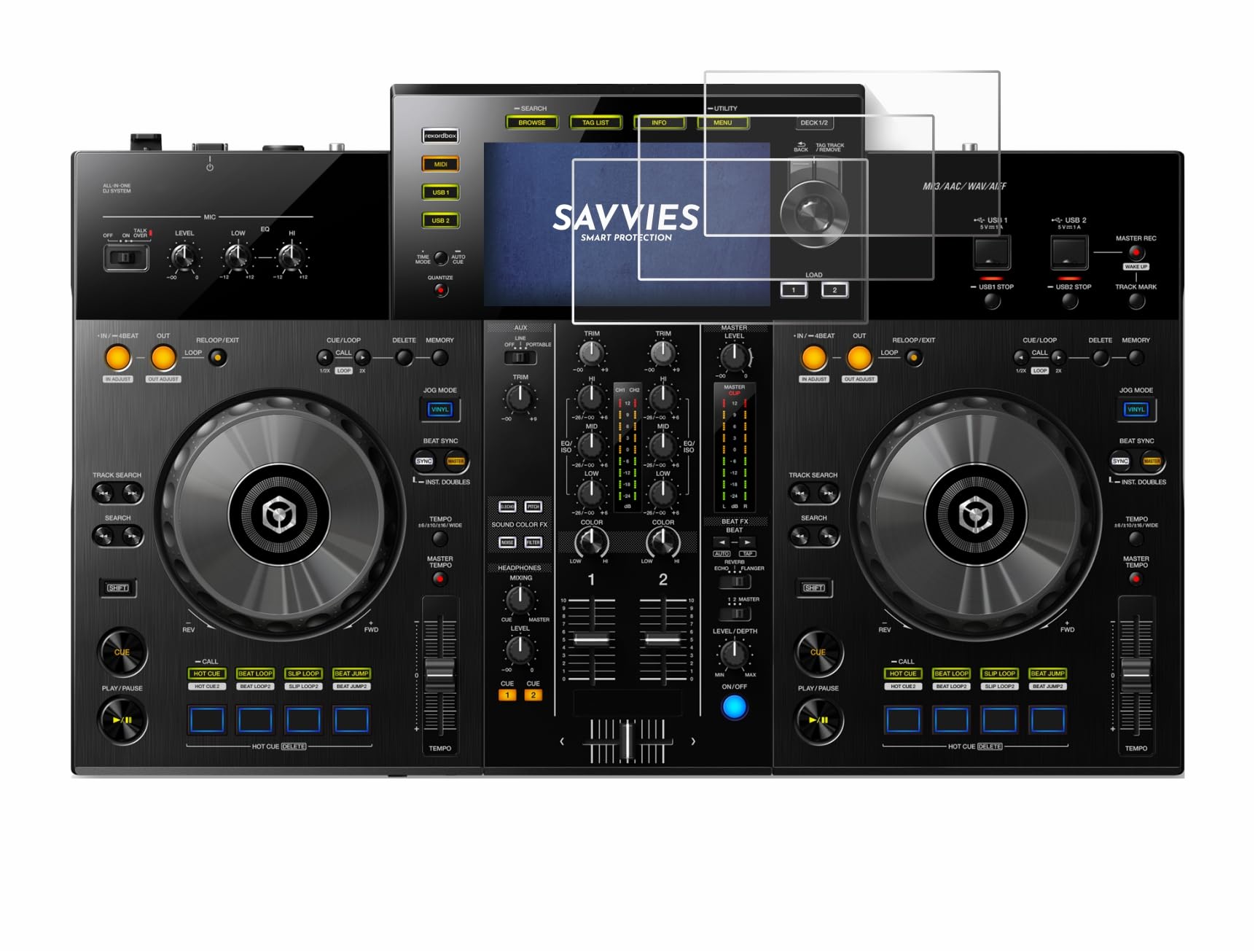 savvies Screen Protector compatible with Pioneer XDJ -RR Protection Film Clear 6-Pack
