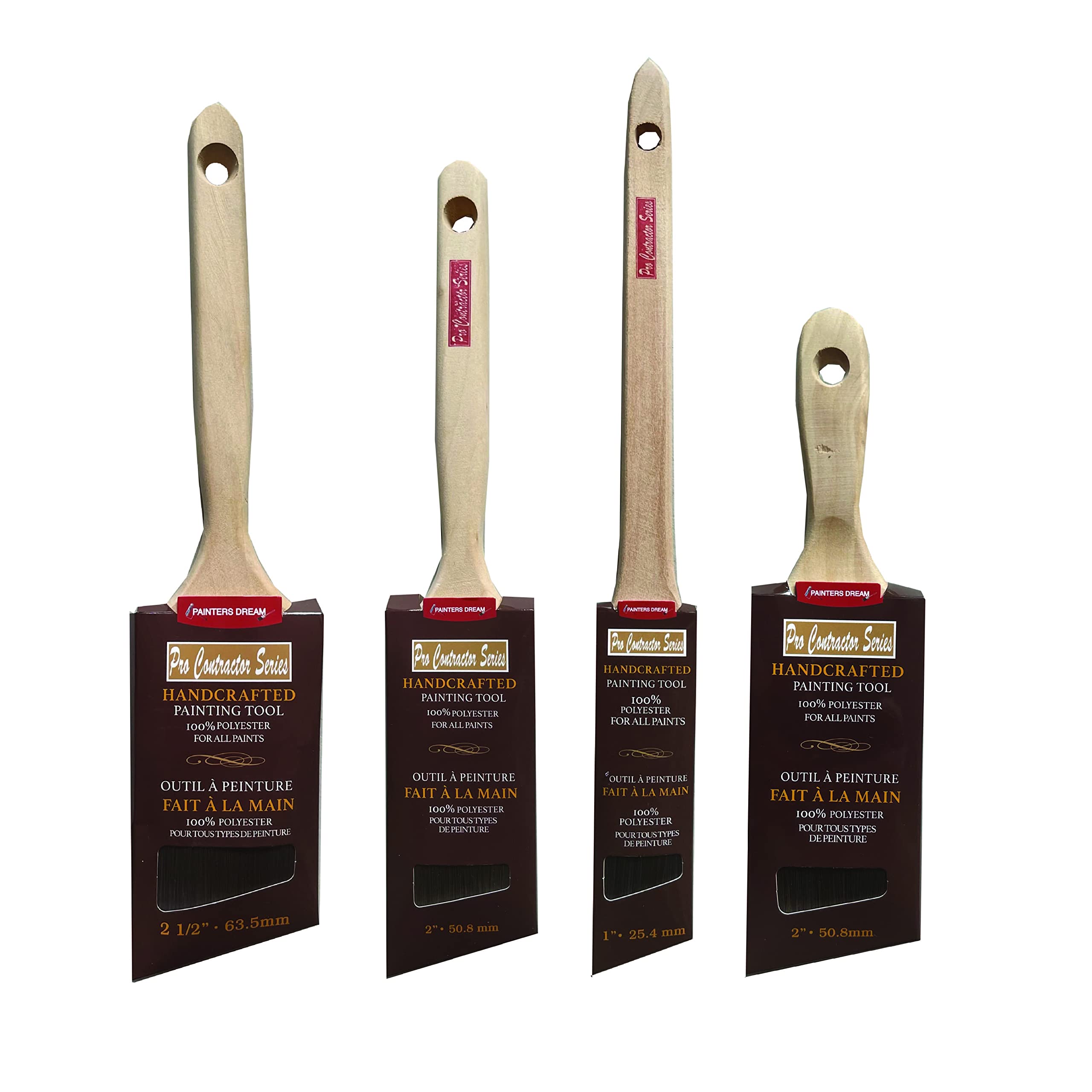 Painters Dream 42-teiliges Malerset für Innenräume, Hausmalerei, Pro Contractor-Set inkl. 1'-2' Teleskop-Verlängerungsstange, Winkelschärpe-Pinsel, Rollenabdeckungen, Farbwanne und Liner