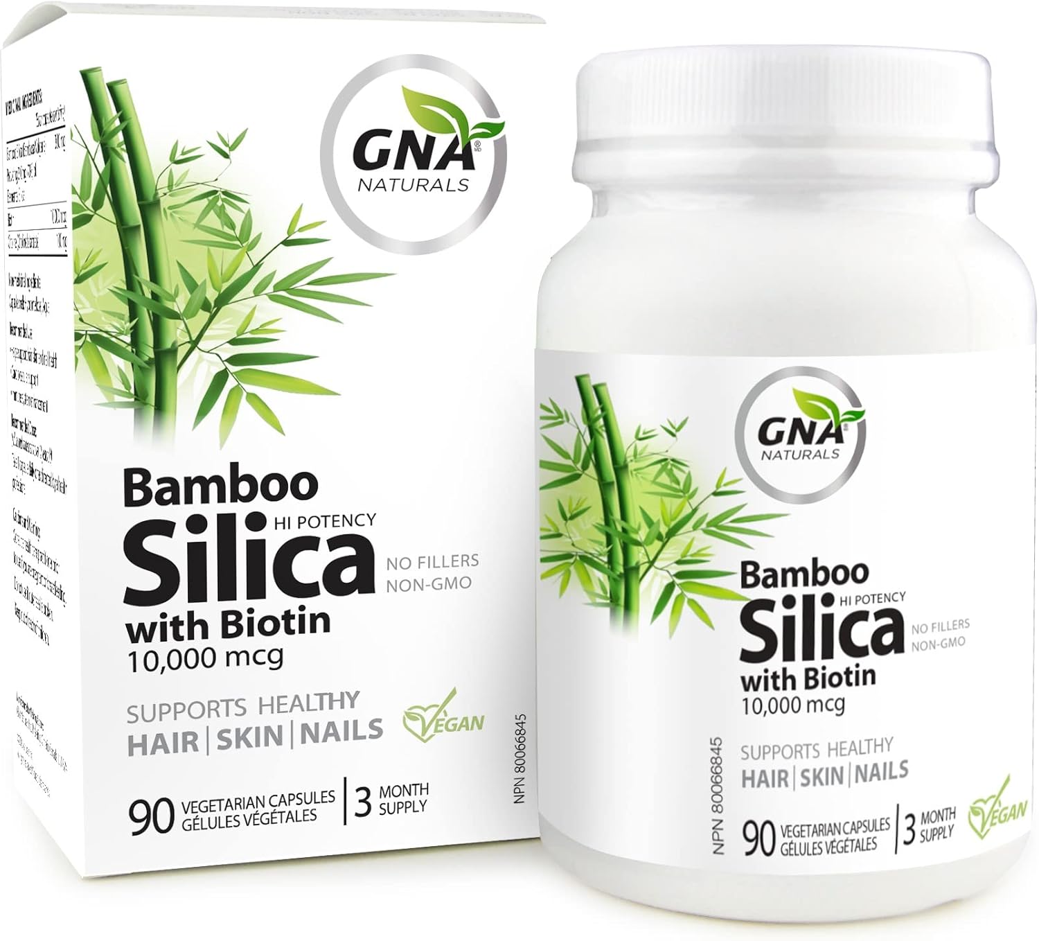 GNA Naturals – Bamboo Silica with Biotin 10000mcg, 90 v-caps – Biotin Vitamins for Hair Skin and Nails – Silica Supplement for Joint Health – Biotin Supplement – Biotin 10000mcg Hair Skin and Nails GNA Naturals – Bamboo Silica with Biotin 10000mcg, 90 v-caps – Biotin Vitamins for Hair Skin and Nails – Silica Supplement for Joint Health – Biotin Supplement – Biotin 10000mcg Hair Skin and Nails