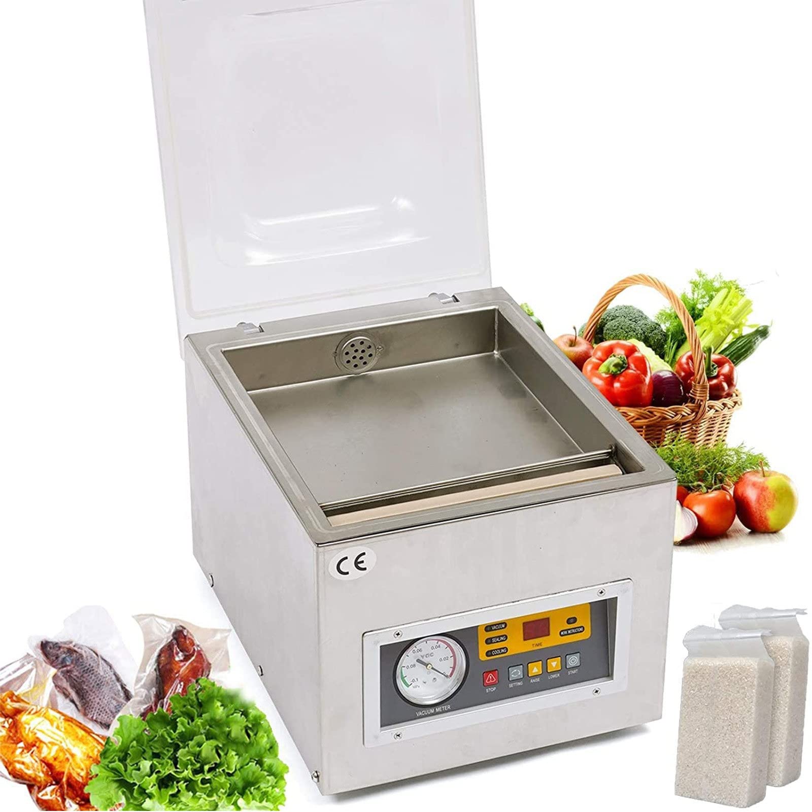 AYCDL Table Chamber Vacuum Sealer,Food Vacuum Preservation Machine,Commercial Kitchen Food Packing Sealer