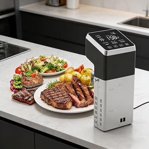 Miniatura 10 de Olla de precisión comercial Sous Vide de 1400 W | Circulador de inmersión de calentamiento rápido | Máquina térmica Sous Vide con temperatura y