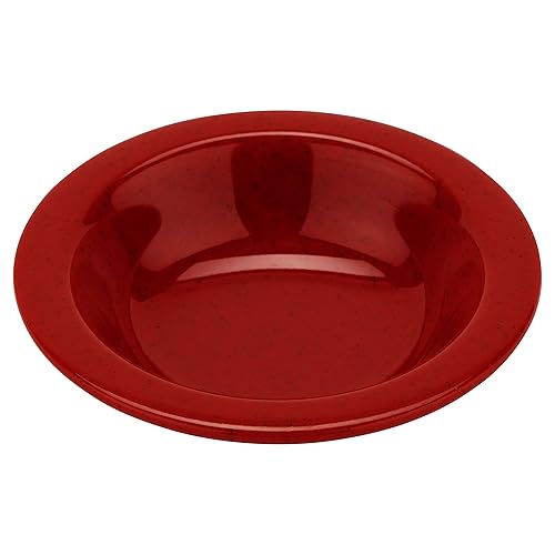 G.E.T. B-454-RSP - Cuenco de melamina con borde estrecho para frutapostre, 4.5 onzas, rojo (juego de 12)