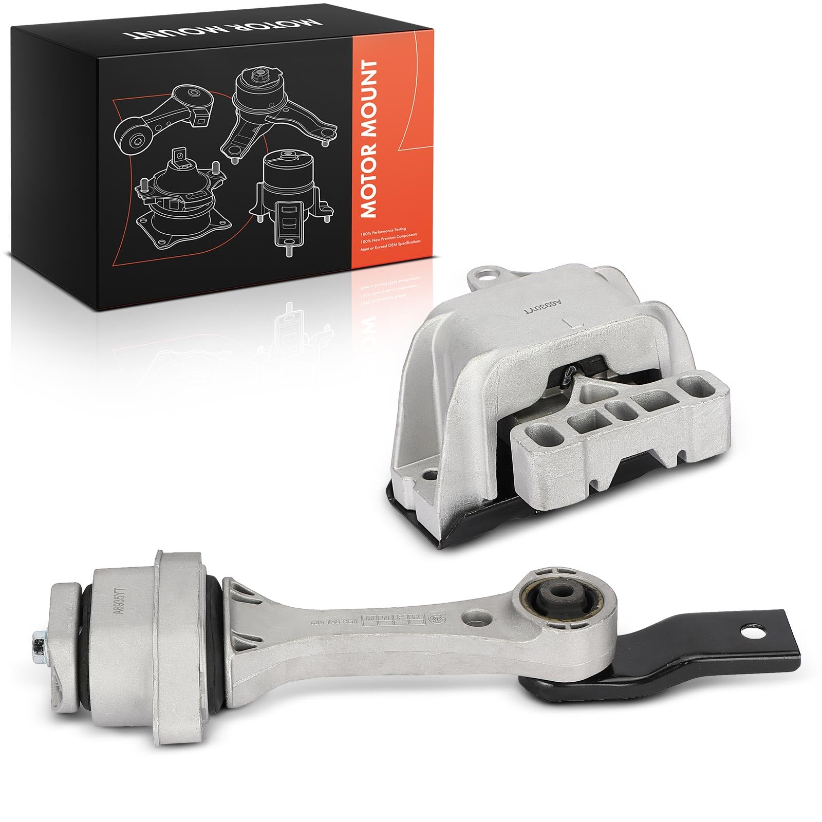 Frankberg 1x Motorlager Hinten + 1x Schaltgetriebe Getriebelager Kompatibel mit Golf IV 1J1 1.4L-2.3L 1997-2005 A3 8L1 1.6L 1.8L 1996-2003 Replace# 1J0199851AA
