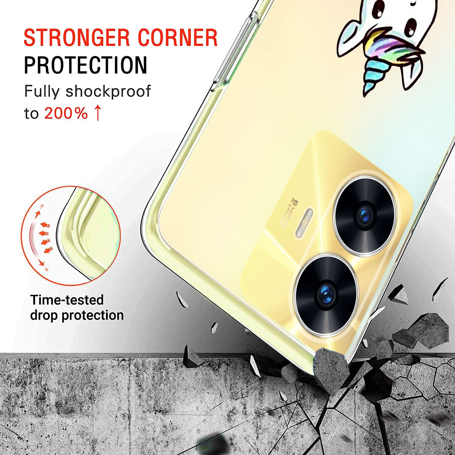 ELECTRO-WEIDEWORLD Cover per Realme C55 con