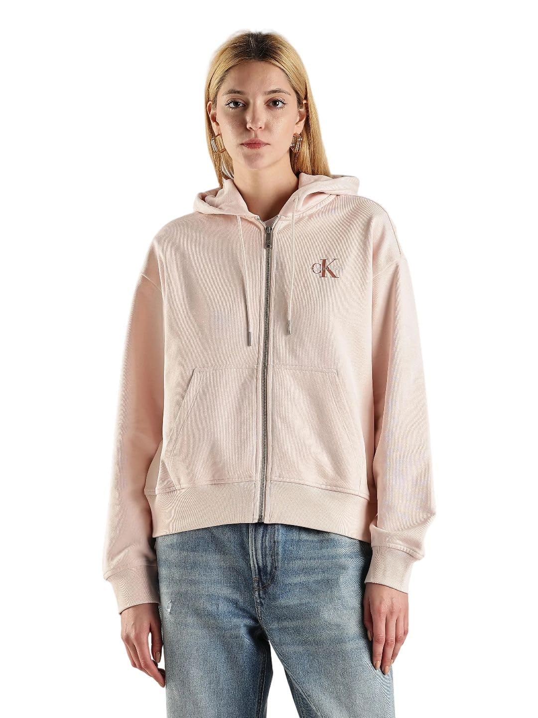 calvin klein jeans Relaxed Fit Cotton Hooded Neck Sweatshirt-picture-33