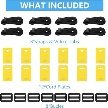 VINGLI Solar Cover Reel Set Pool Reel Embedded Straps with Clips