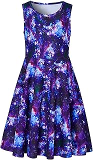 Girls Dresses Sleeveless Summer Casual Swing Sundress for 4-15 Years - Buy now