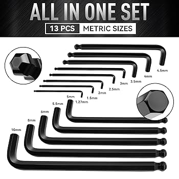 Faden「008_Lou_Parallel」 DISEN 13 Pieces Hex Key Allen Wrench Set Metric Size with