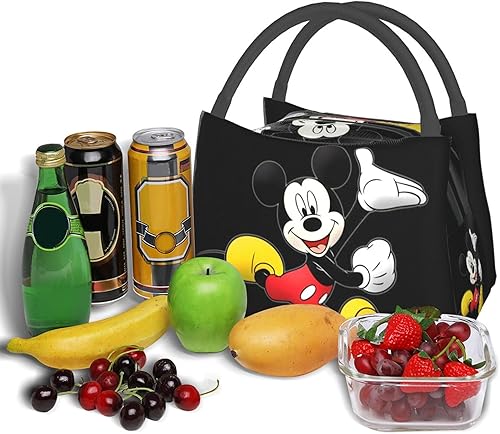 Miniatura 2 de Lonchera de dibujos animados para mujer, reutilizable, aislada, para oficina, trabajo, picnic, senderismo