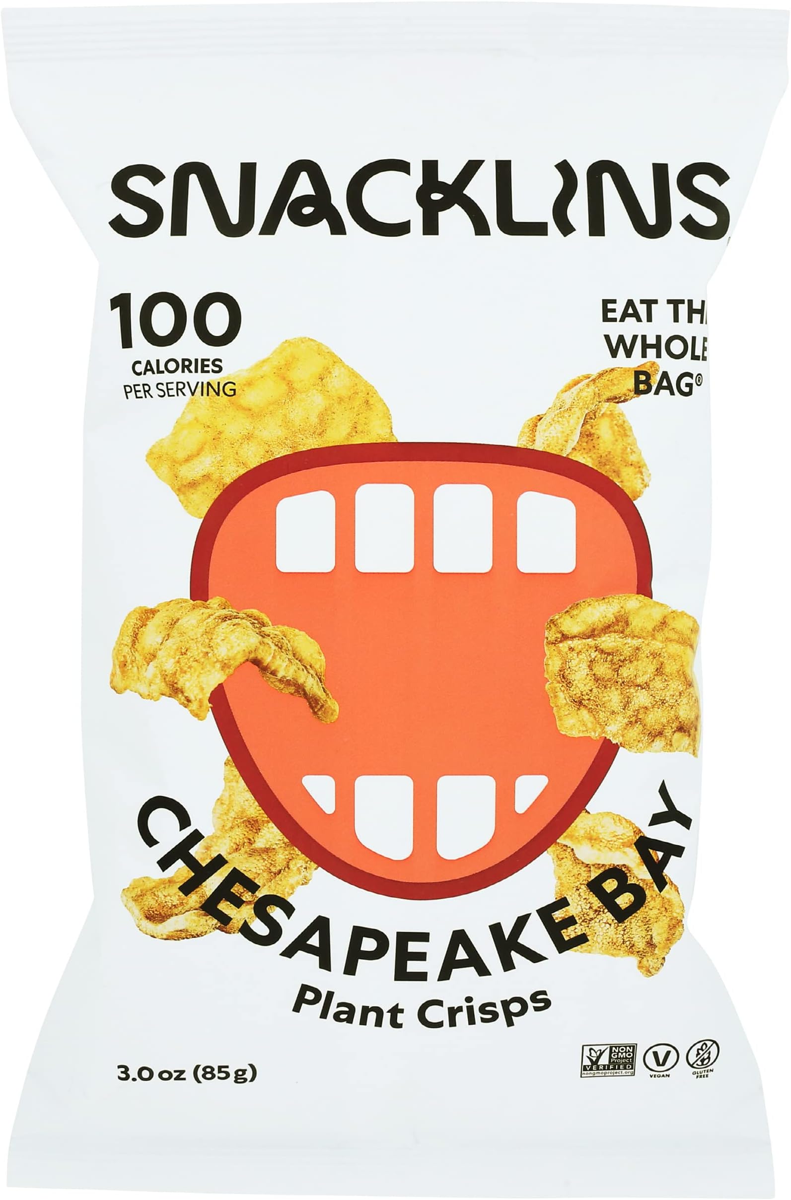 Chesapeake Bay Plant Crisps, Gluten Free, Vegan, 3 Ounce (Pack of 12)