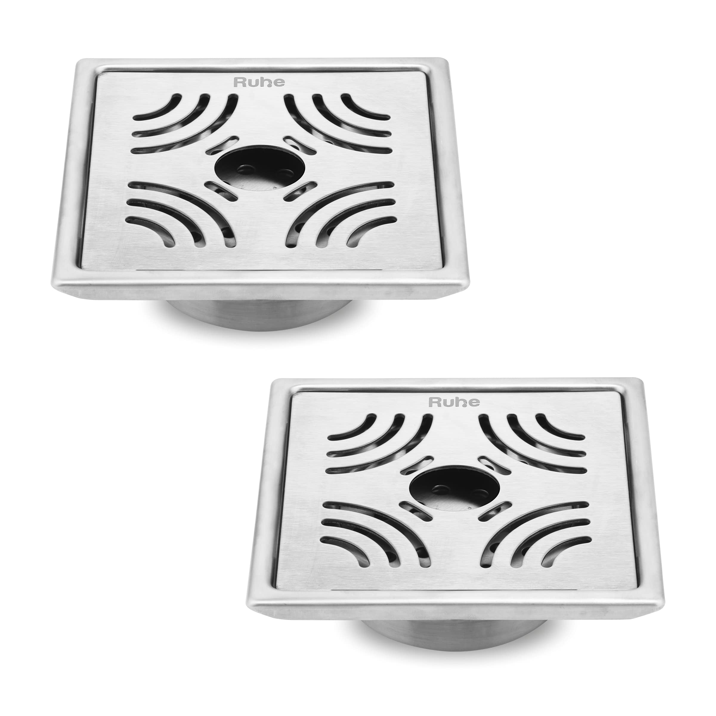 Ruhe Sapphire Square Floor Drain - Stainless Steel -15
