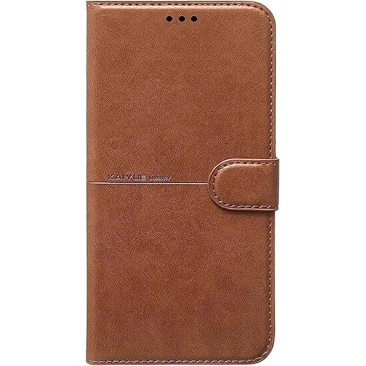 (reno 2F) Flip Wallet Leather Case Cover Compatible with Oppo Reno 2F (Brown)