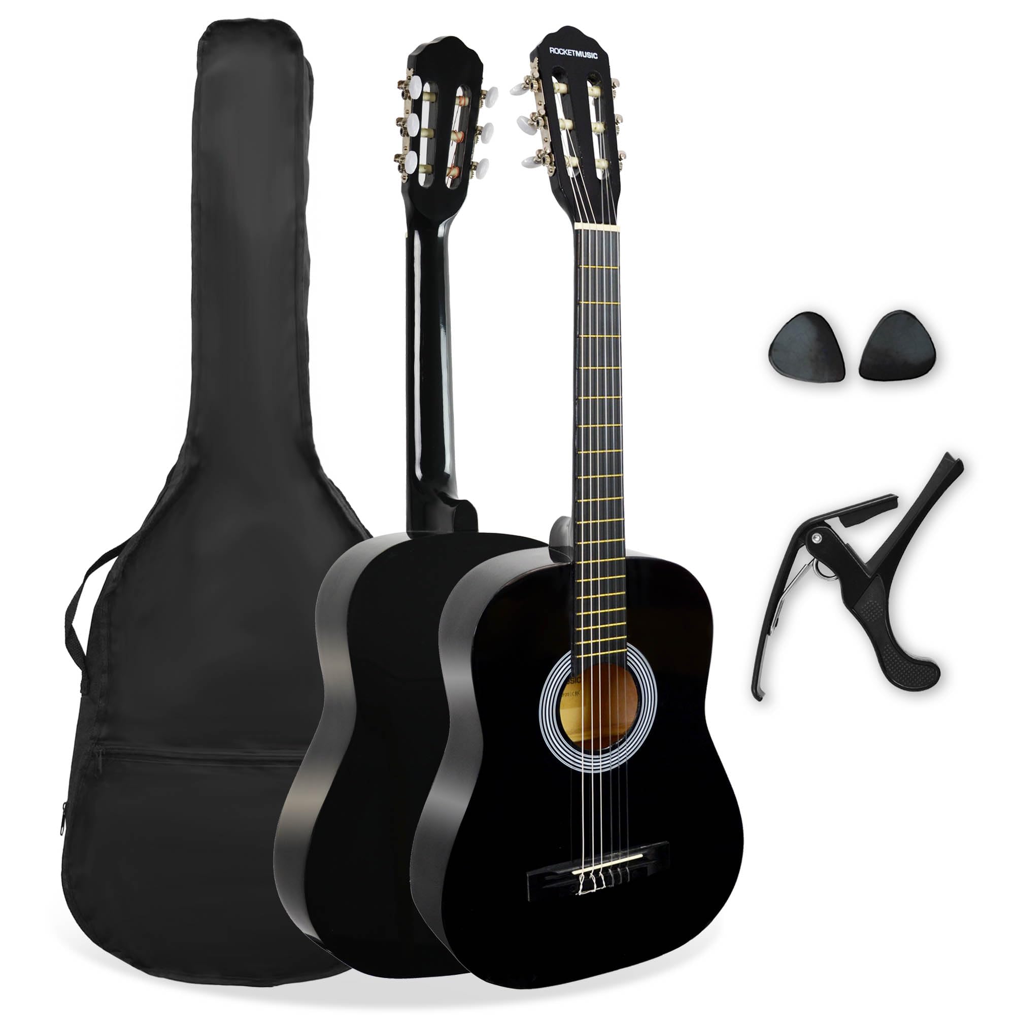 – 3rd Avenue Rocket 3/4 Classical Guitar Pack - Black