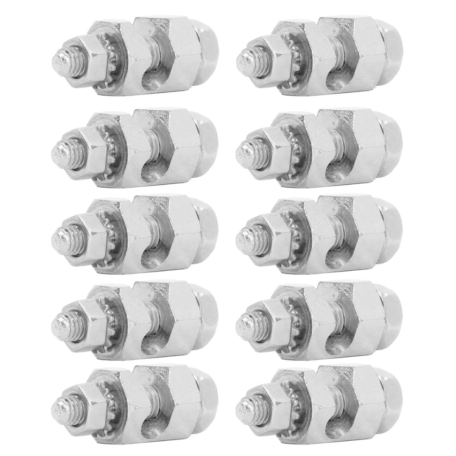 10PCS Solar Erdung Klemme Kabelklemme Blanken Draht, Blitzschutz Kabelklemme Sicherheit Kupplung Erdung Lug Kabel Klemme Erdung Klemme Befestigung Clip