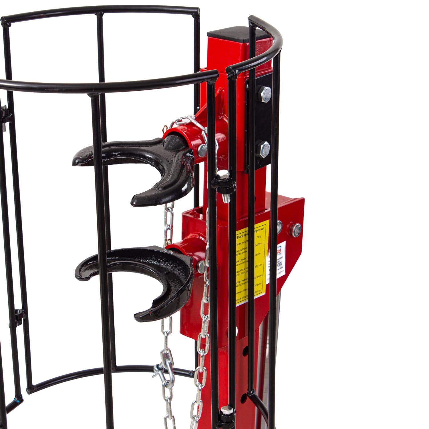 KATSU Tools Hydrauliczne narzędzie do sprężyn śrubowych z osłoną bezpieczeństwa, nośność 997 kg, do napraw samochodów osobowych, furgonetki, ciężarówek