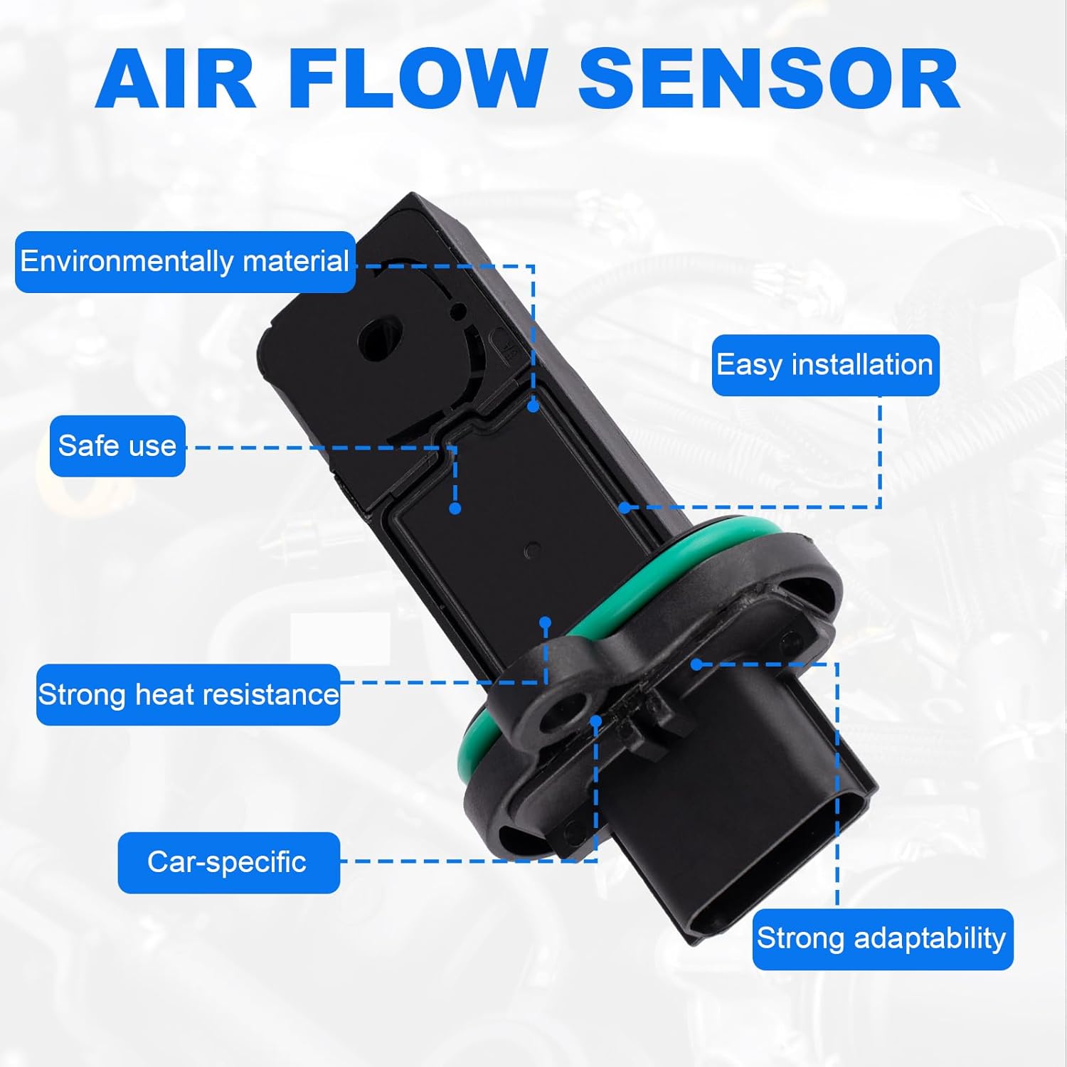 12671625 Mass Air Flow Sensor Meter MAF Compatible with for Chevy 2016-2017 Cruze 1.4L,for Buick 2016-2019 Encore 1.4L Cascada 1.6L,MAF Sensor Replaces 0280218433 13432261