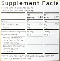 Vista 2 de TAHITIAN NONI Jugo de Morinda, original y auténtico, puré de frutas Noni de Tahití con arándano natural y uva (resveratrol), bebida de bienestar