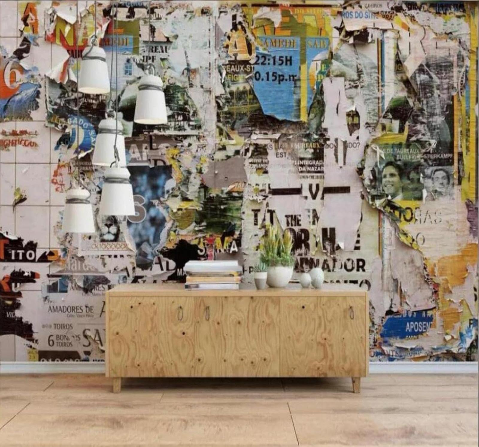 XLMING Retro Nostalgic Poster Wall Art Personalised 3D Wallpaper Luxury Home Dining Decor Paste Sofa Living Room The Wall for Bedroom Mural-150cm×105cm