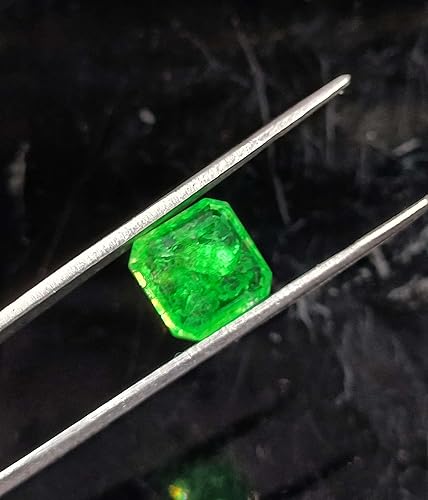 Miniatura 3 de Esmeralda colombiana de 6.00 quilates tratada con esmeralda natural certificada piedra preciosa suelta facetada piedra preciosa esmeralda piedra