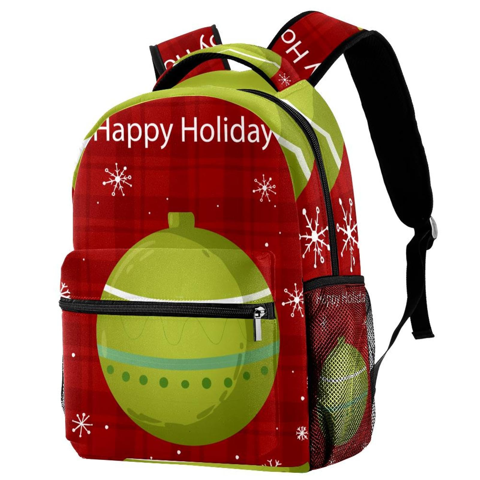Zaino scolastico per uomini e donne, borsa per laptop da viaggio per le vacanze di Natale, zaino leggero per università, zaino casual per libri