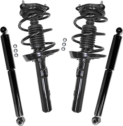 Miniatura 135 de Detroit Axle - Amortiguadores para BMW 328i 325i 128i 135i 335i 330i 335d 335is (sin Sport Susp.) 2 puntales delanteros completos con muelle
