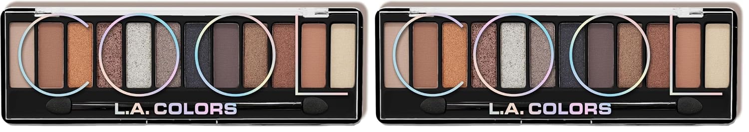 L.A. COLORS Color Vibe Eyeshadow, CES791 Cool CES791TAG (Pack of 2)