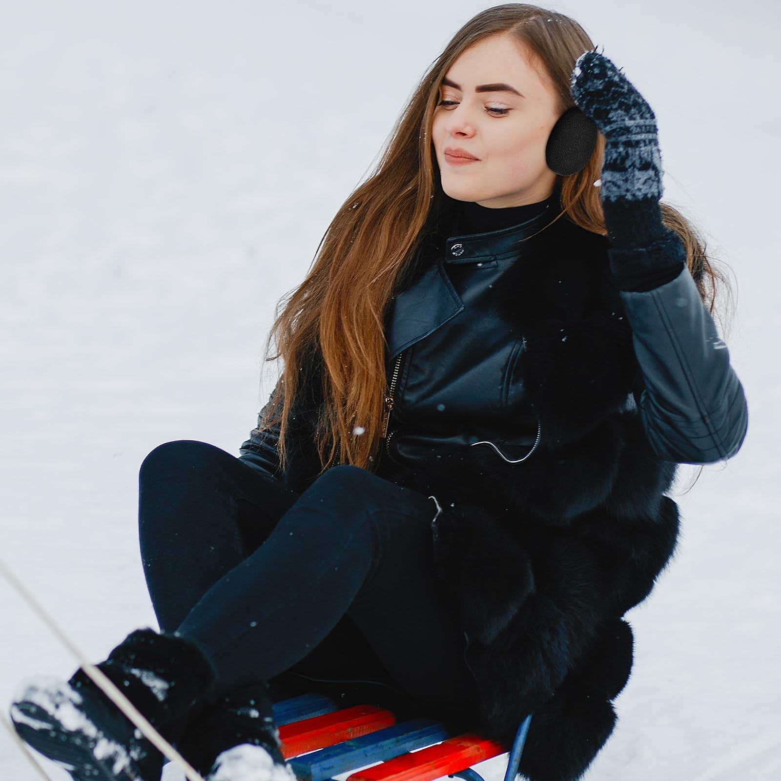 Grevosea 2 Paar Ohrenwärmer Damen/Herren Earbags Ohrenschützer dicke Winter Ohrenschützer ohrenwärmer für männer & frauen,ohrwärmer ohne Band für Damen/Männer/Kinder