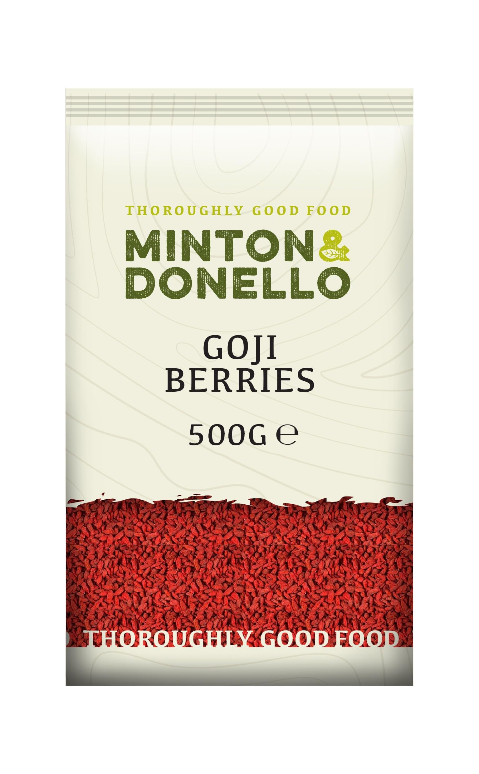 Minton & Donello 500g Goji Berries - Rich in Vitamins, Fibre, and Antioxidants