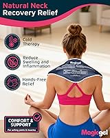 Vista 2 de Magic Gel Bolsa de hielo para el cuello, bolsa de hielo para el hombro, envoltura refrescante para el cuello, anillo enfriador, almohadilla fría