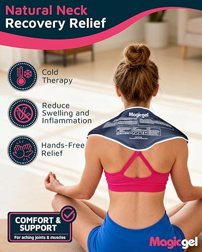 Miniatura 2 de Magic Gel Bolsa de hielo para el cuello, bolsa de hielo para el hombro, envoltura refrescante para el cuello, anillo enfriador, almohadilla fría