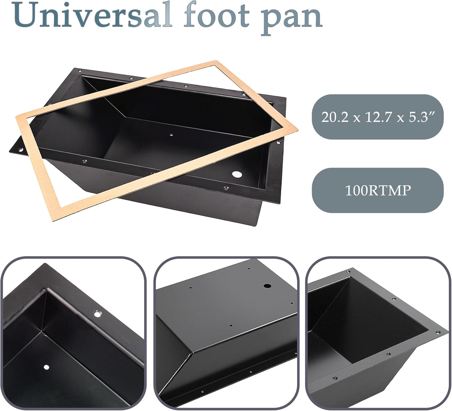 PLI Universal Recessed Trolling Motor Foot Pedal Pan Replaces Minn Kota 100RTMP