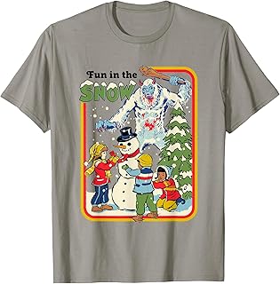 Fun in the Snow Yeti Retro Dark Humor T-Shirt - Buy now