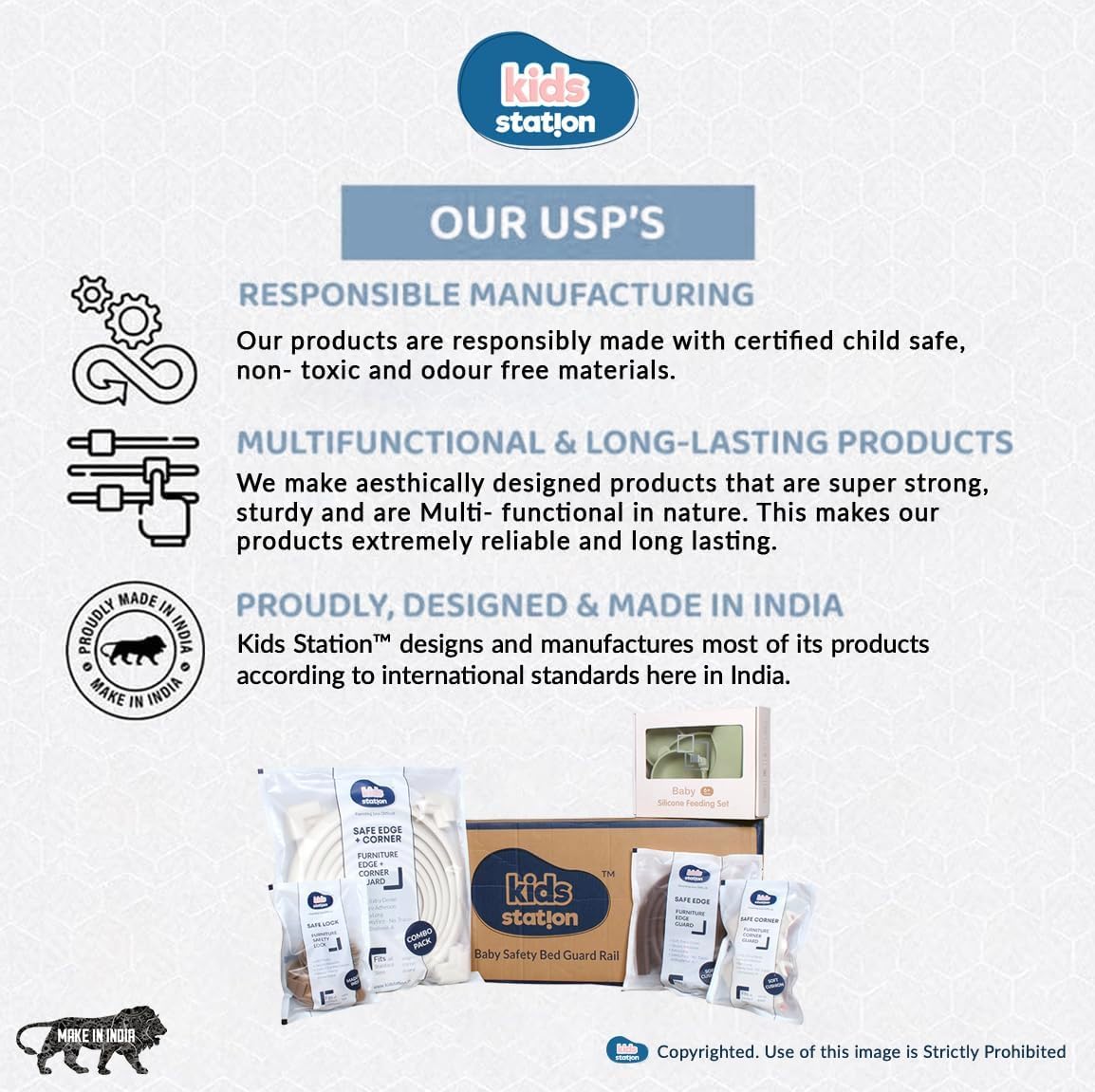 Kids - Cabinet Locks, Baby Safety Drawer Straps, Brown Adhesive Childproofing Locks for Cabinets, Drawers, Fridge