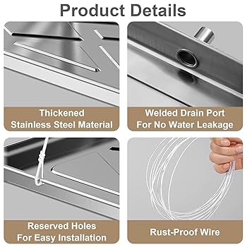 【新品】エアコン用ドレンパン 日晴金属CE-DP goシリーズ　未開封 Amazon.co.jp: Zehaiwl ドレンパン エアコン室外機の水受け皿