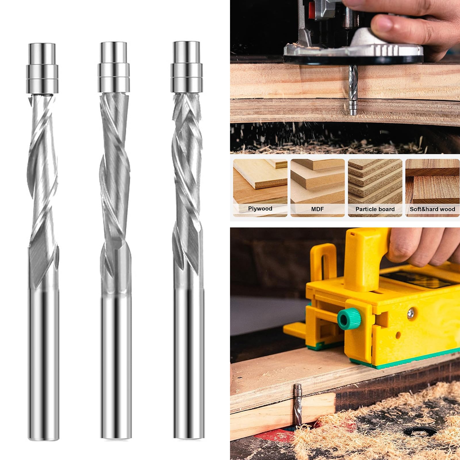 Flauti Lega Spirali Taglio Fresa Punta A Filo, Three pieces set