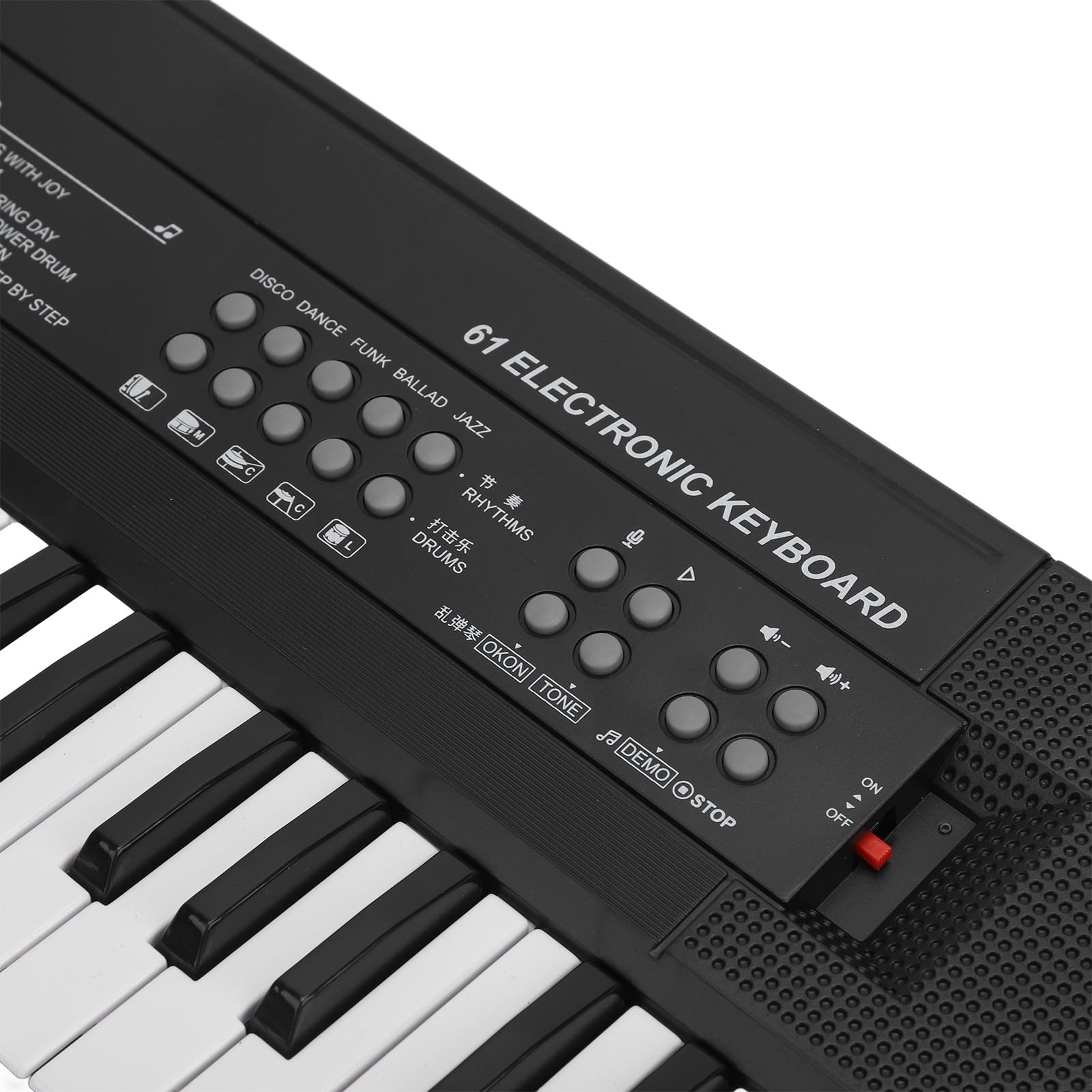 Mini Klawiatura Fortepianowa 61 Klawiszy Wczesna Nauka Pianino Elektroniczne Przenośny Instrument Muzyczny z Mikrofonem