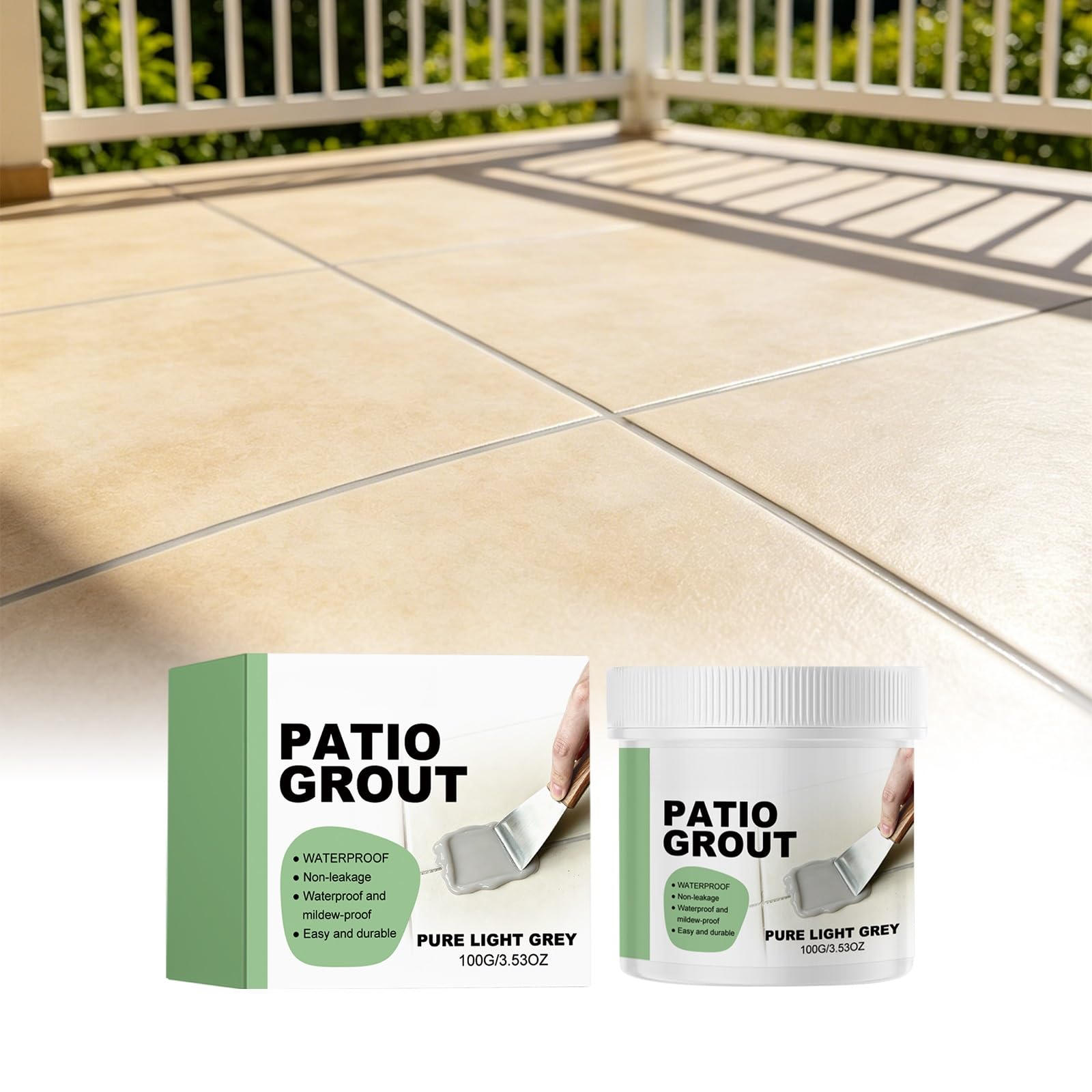 Light Gray Tile Grout Repair Paste for Home Floor Wall Gap Filling