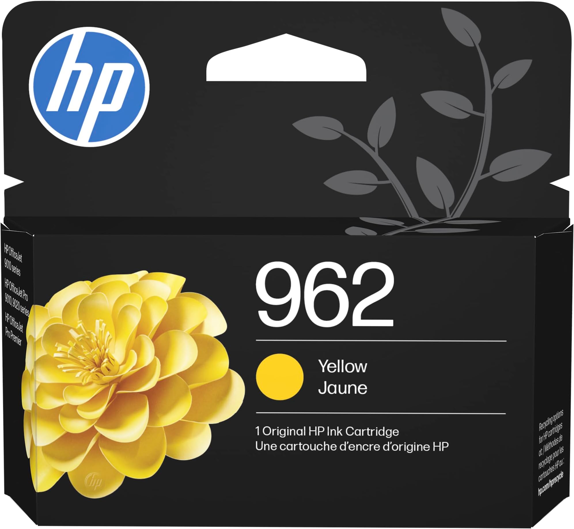HP 962 Yellow Ink Cartridge for HP Printers | Works with Printer Series: OfficeJet 9010, Pro 9010, 9020 | Eligible for Instant Ink | 3HZ98AN