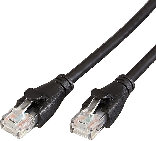 Miniatura 13 de Yaxa Basics Cable de conexión Ethernet RJ45 Cat-6 de 5 pies (1.5 metros), 16 paquetes de 10, 160 unidades en total, negro