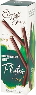 Mint Flutes 105g - Rich Dark Chocolate with a mint fondant centre - Treat - Share - Gift