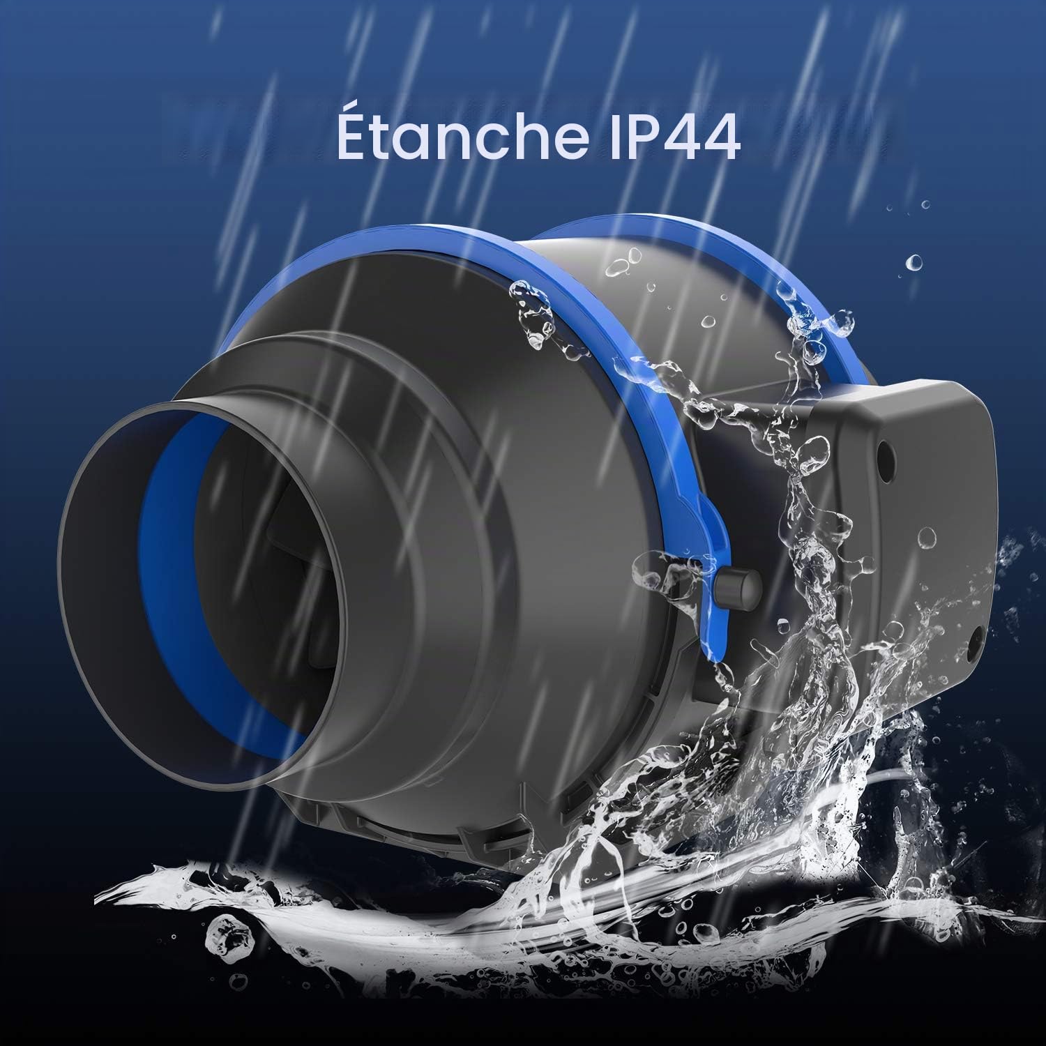 HG Power Extracteur d'air 100mm Ventilateur d'extraction Silencieux pour Salle de Bain, Bureau, Tentes de Plantation